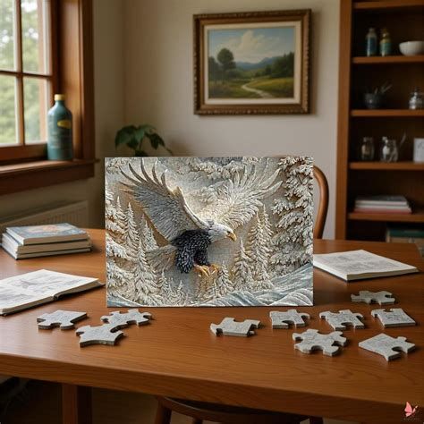 Carved Eagle 1000 Piece Puzzle