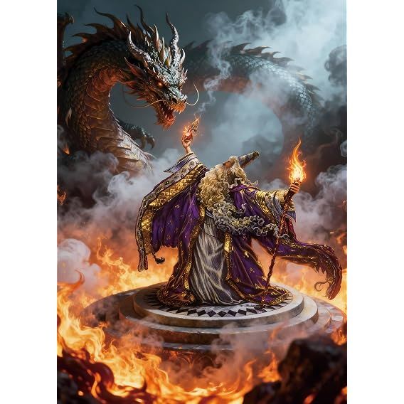 Wizard And Dragon 1000 Piece Puzzle