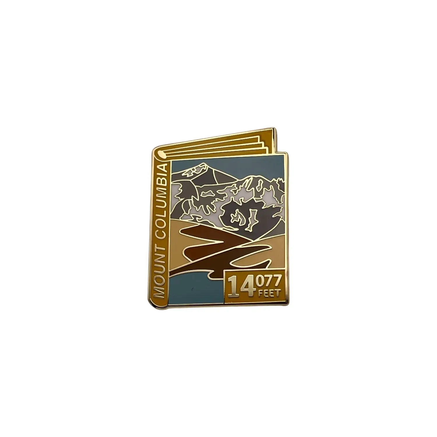 14er Pin - Columbia, front view