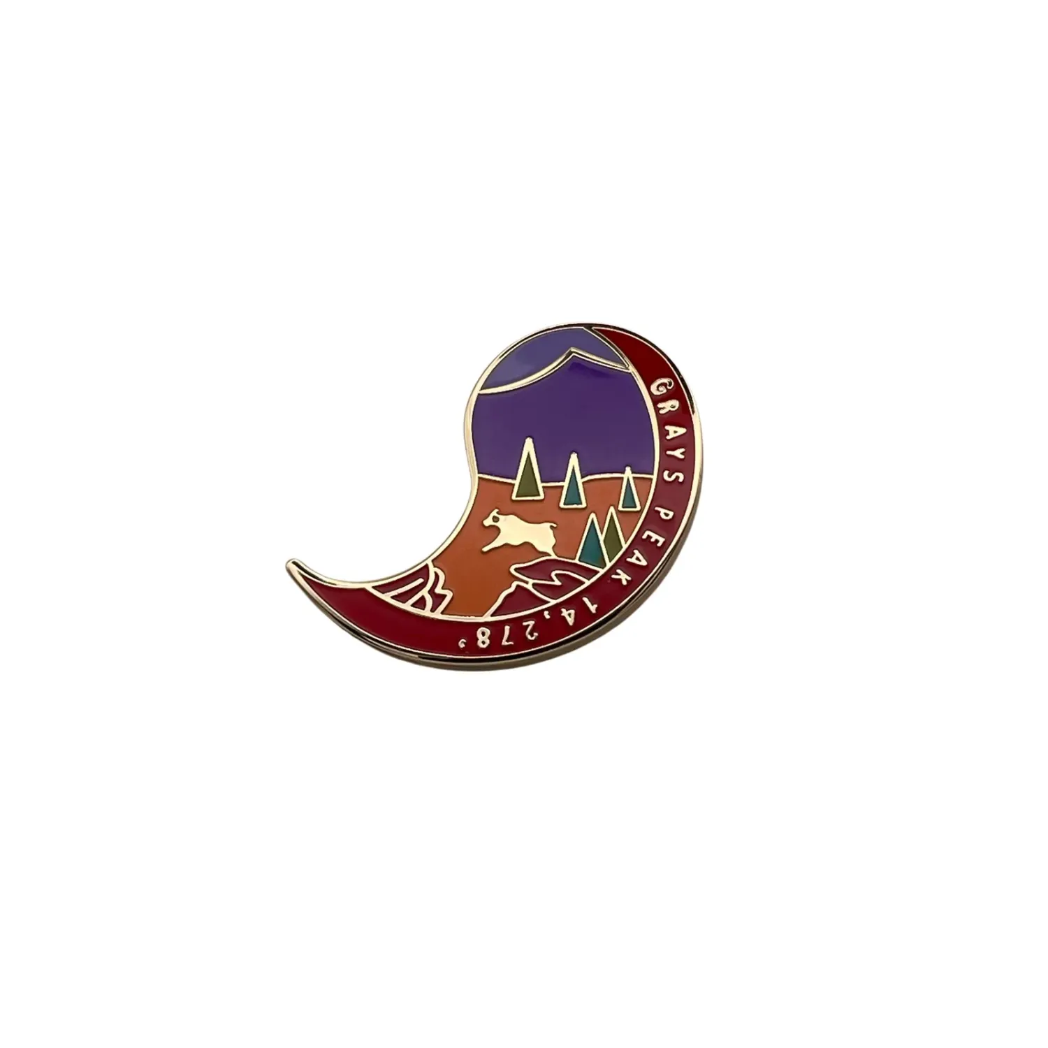 14er Pin - Grays