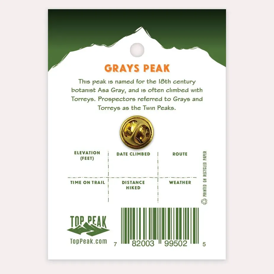 14er Pin - Grays