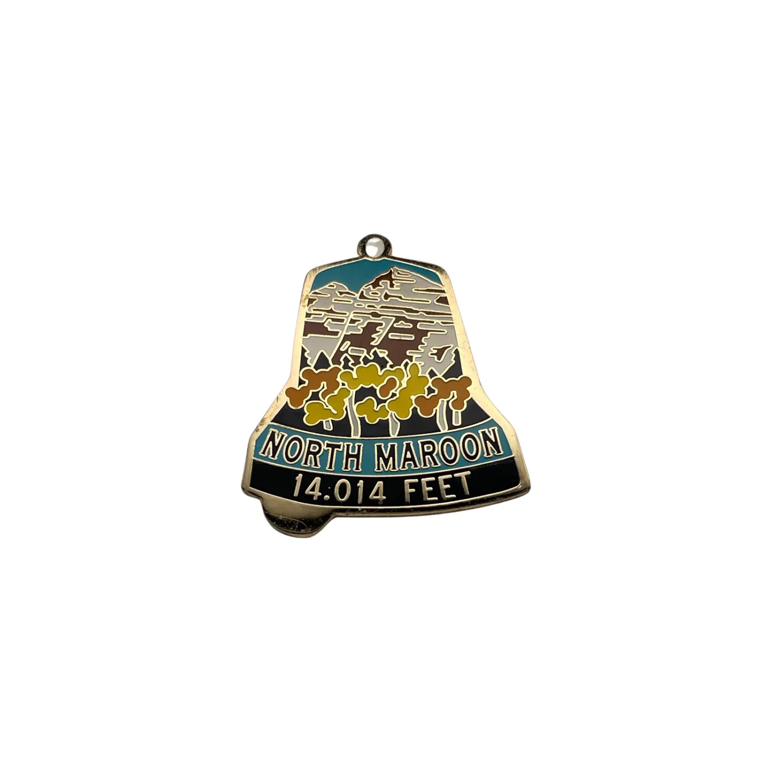 14er Pin - N. Maroon Pk., front view