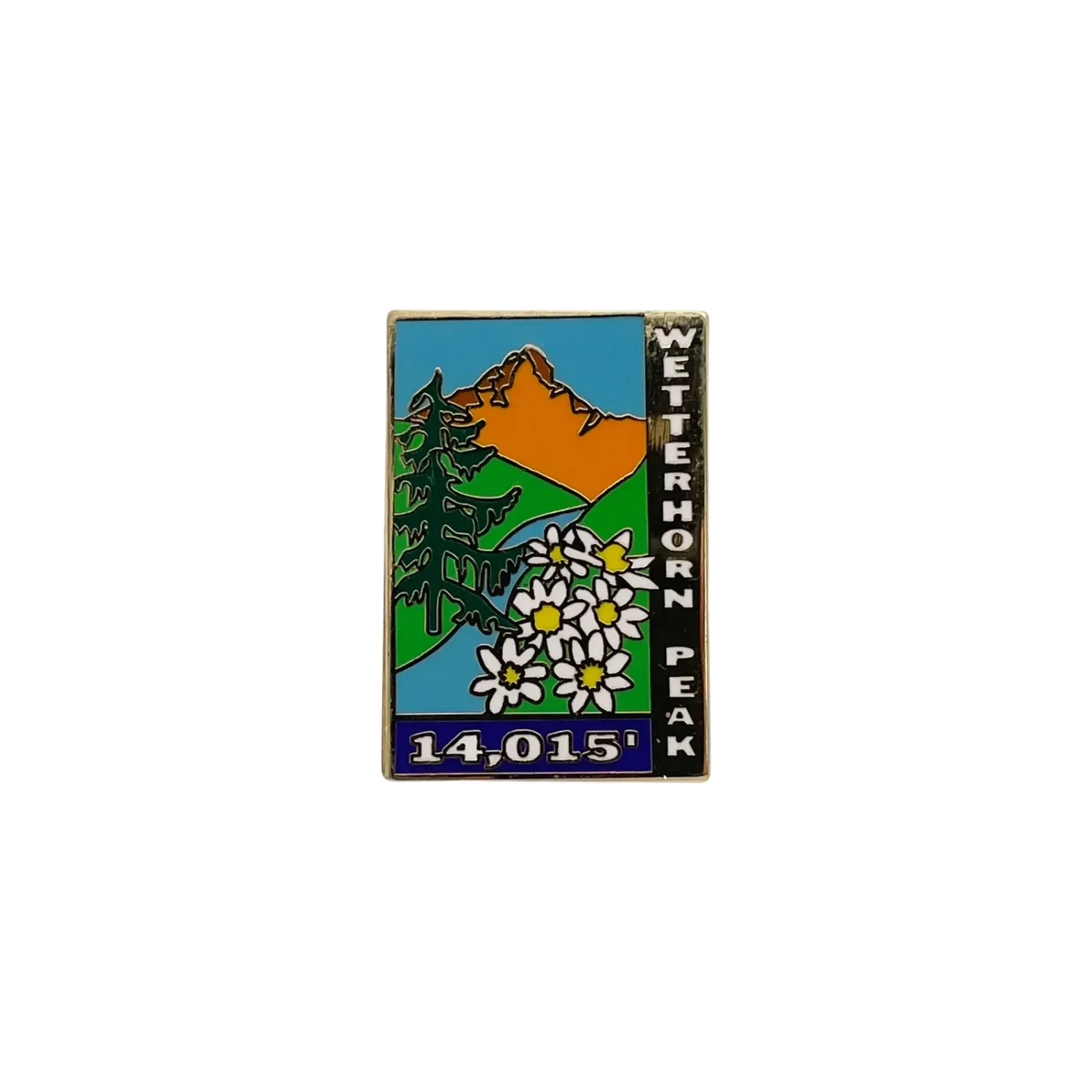 14er Pin - Wetterhorn, front view