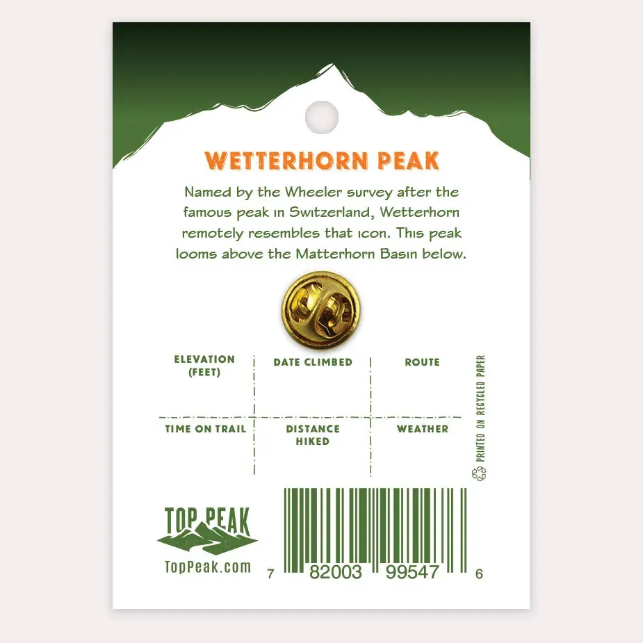 14er Pin - Wetterhorn, alternate view 1