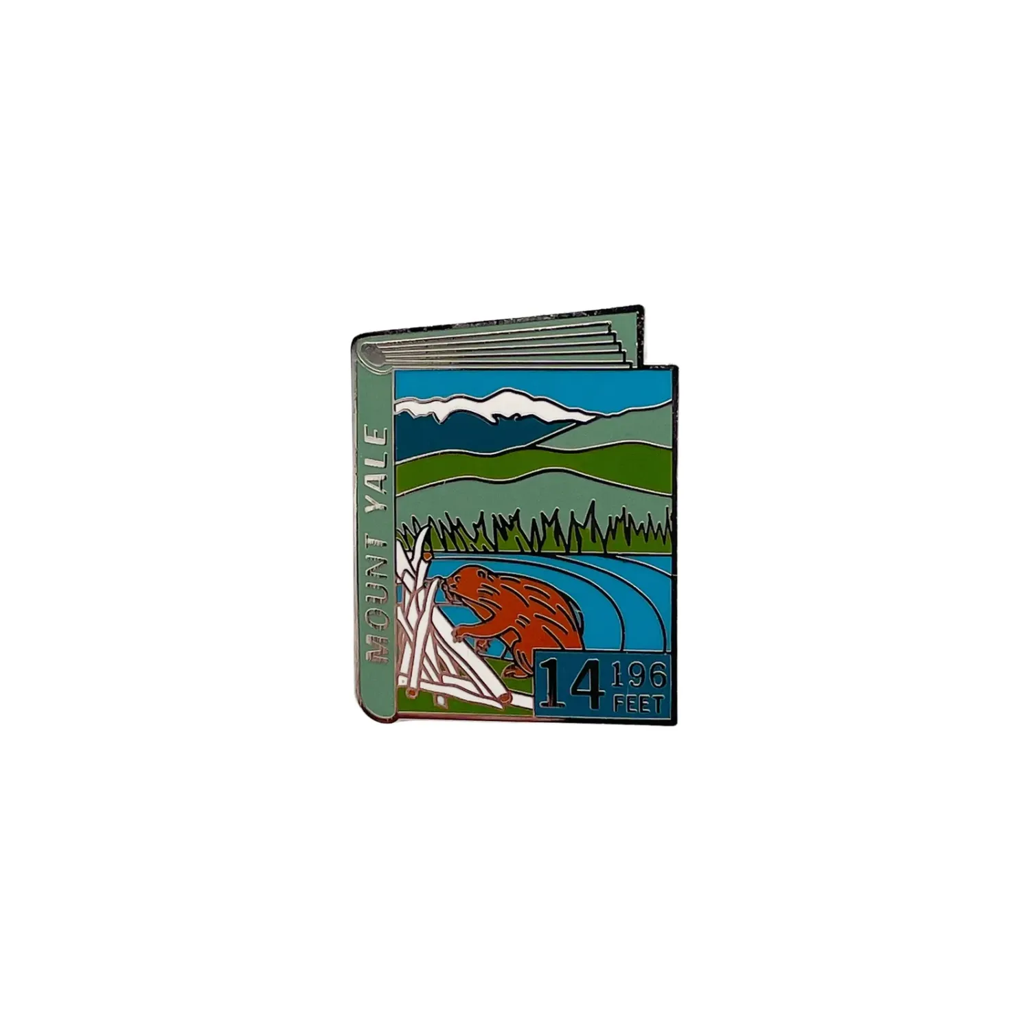 14er Pin - Yale, front view