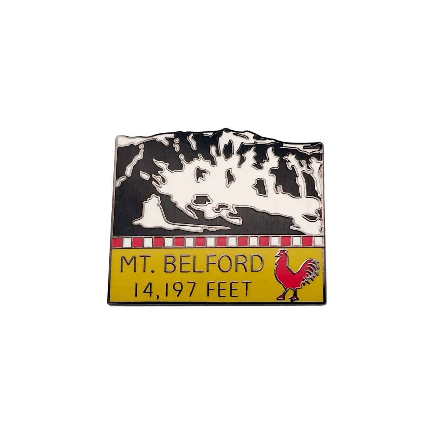 14er Pin - Belford, front view