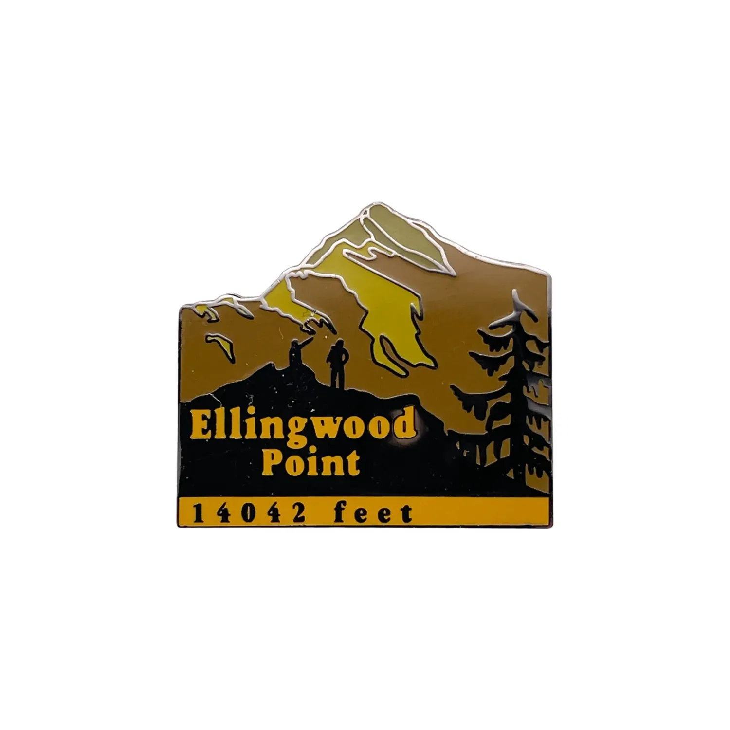 14er Pin - Ellingwood, front view