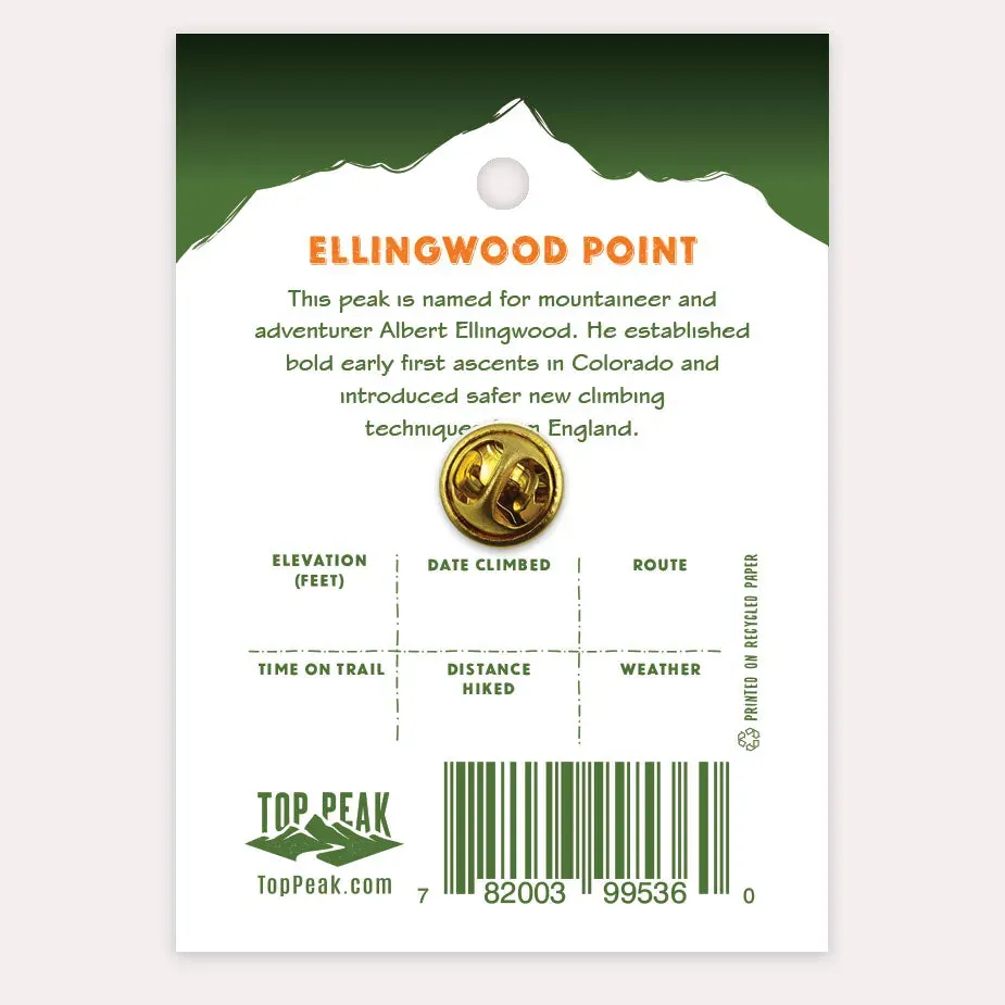 14er Pin - Ellingwood, alternate view 1