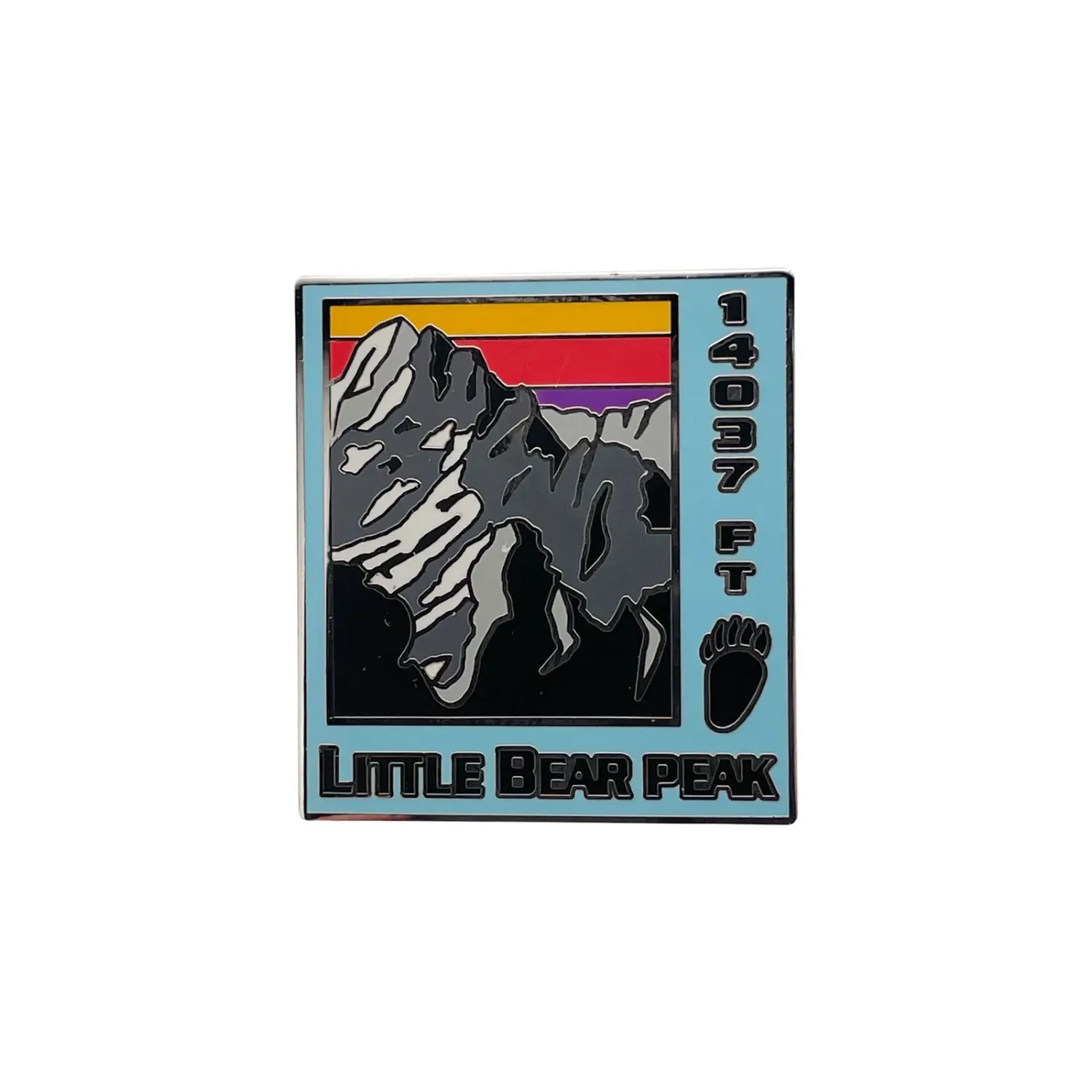 14er Pin - Little Bear, front view