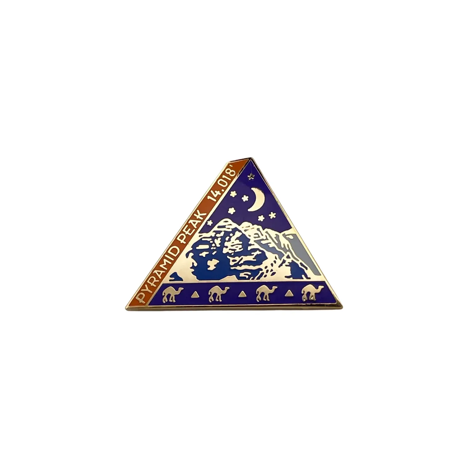 14er Pin - Pyramid Pk., front view