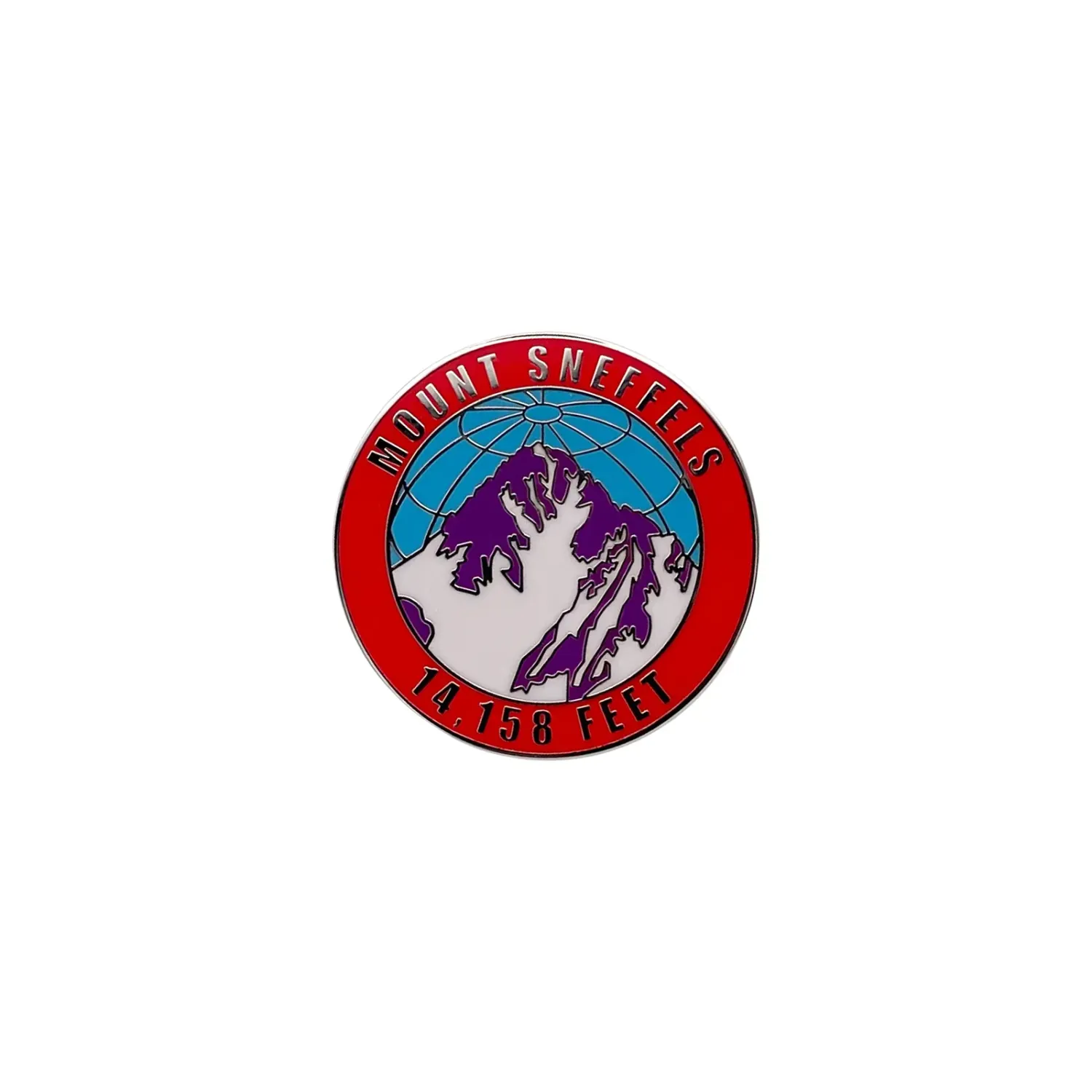 14er Pin - Sneffels, front view
