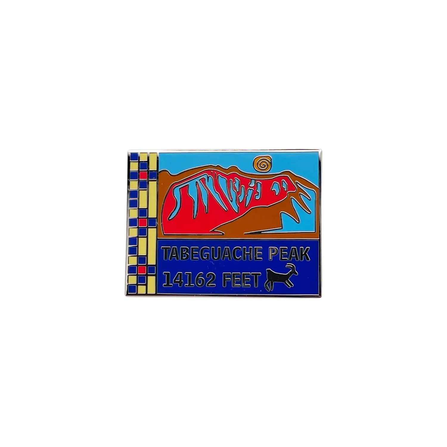 14er Pin - Tabeguache, front view