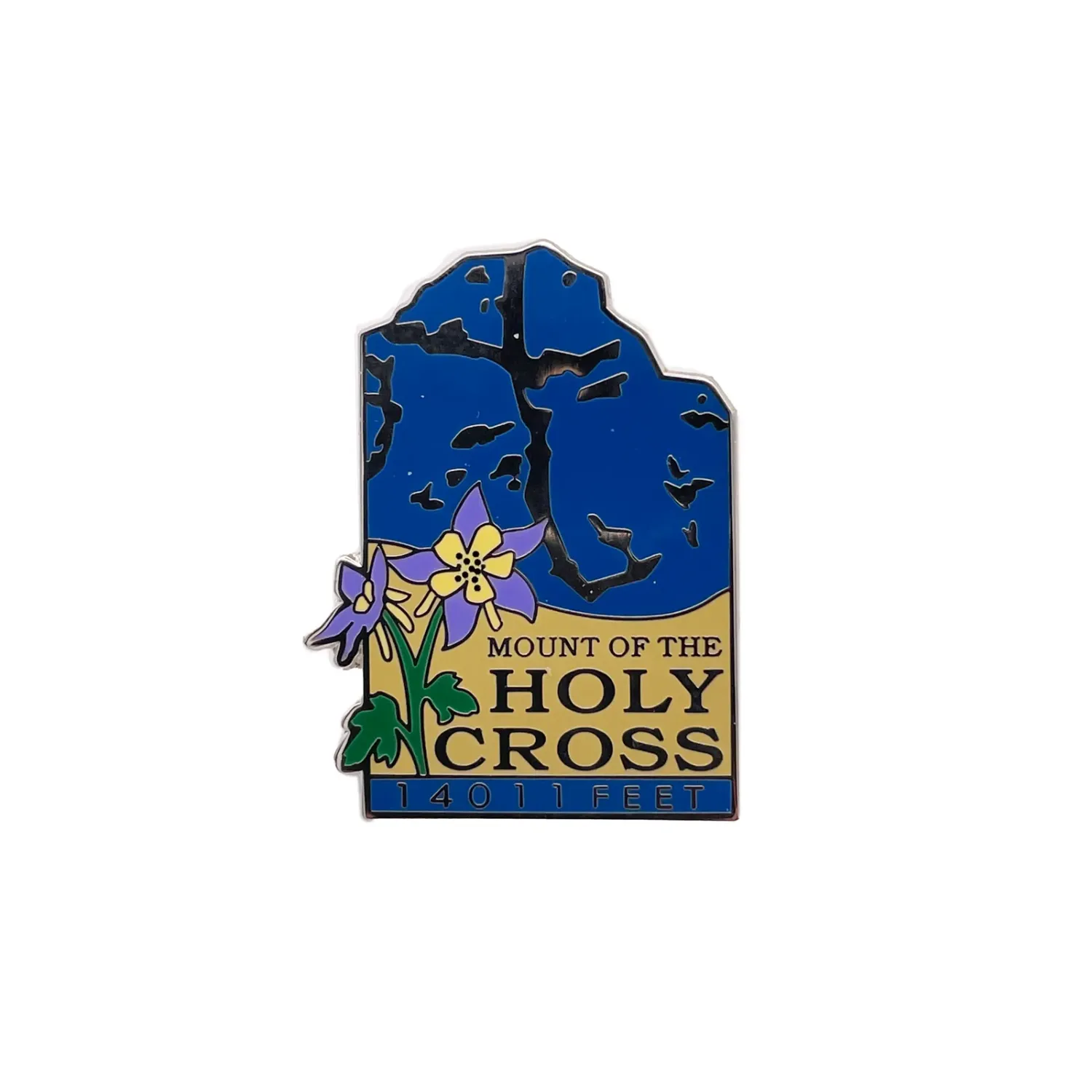 14er Pin - Holy Cross, front view
