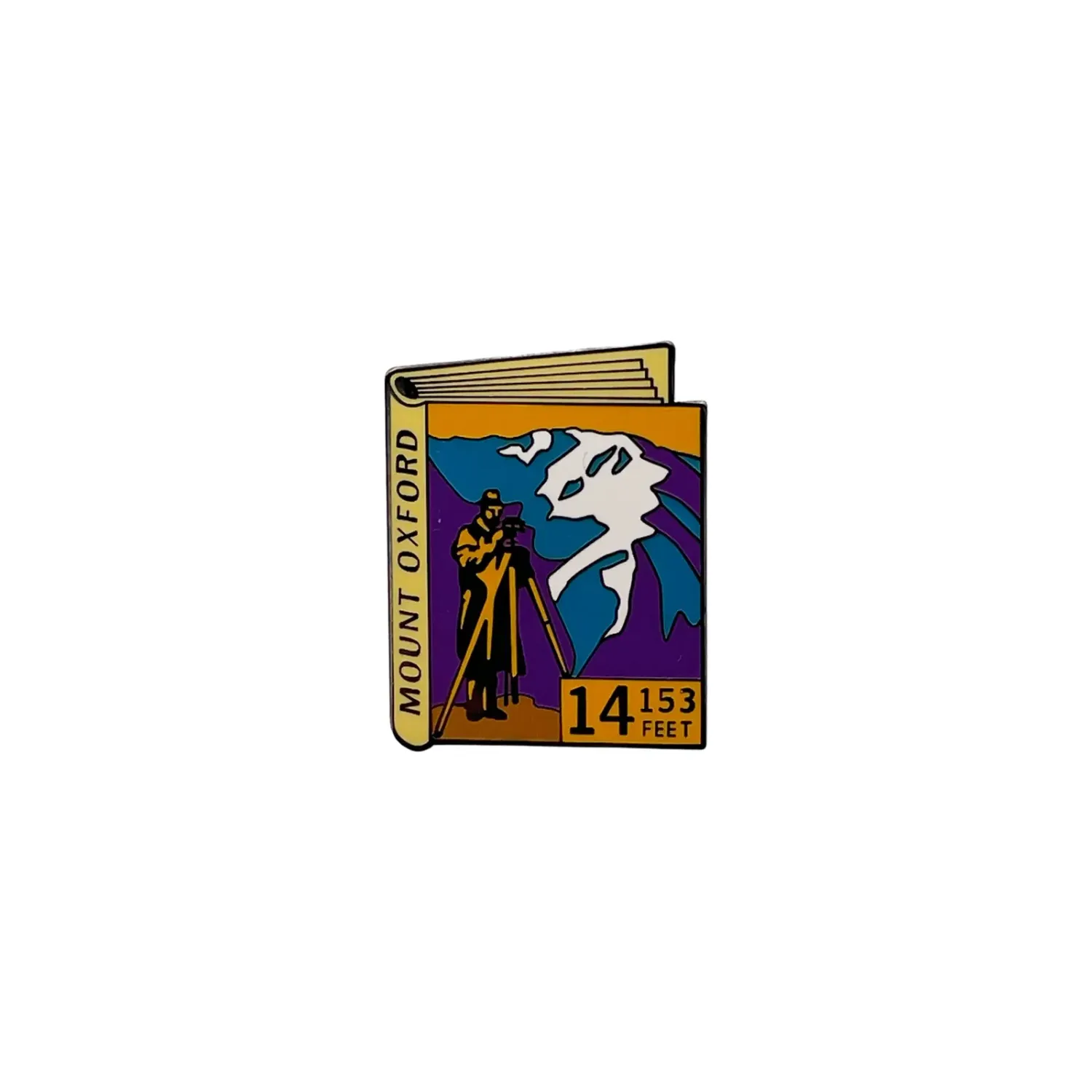 14er Pin - Oxford, front view