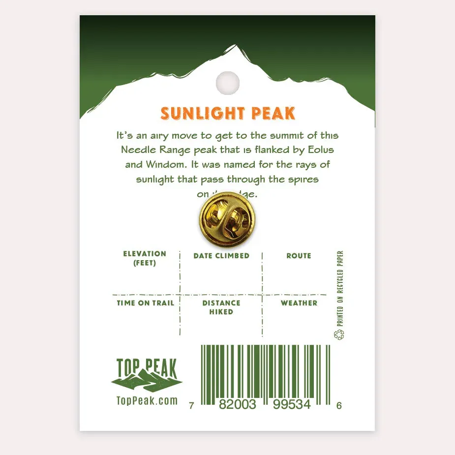 14er Pin - Sunlight, alternate view 1