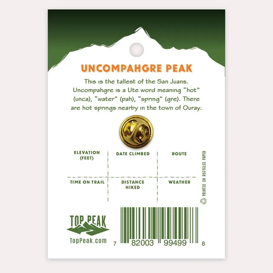 14er Pin - Uncompahgre