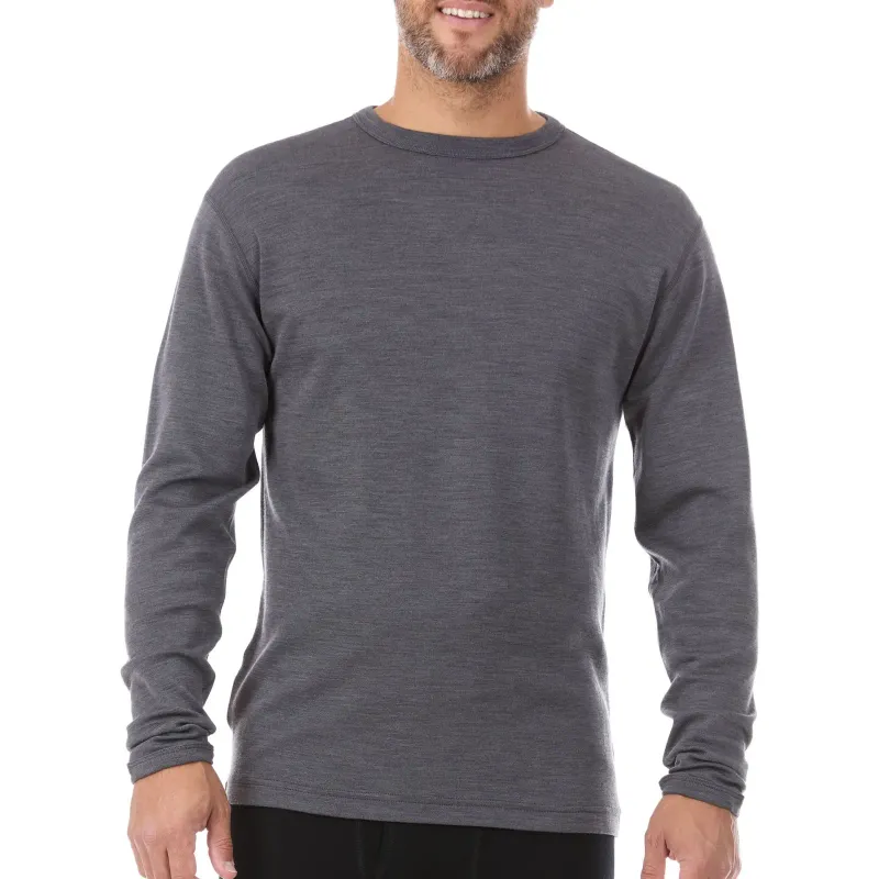 Minus33 33 MW Crew Charcoal Men's XXL, front view