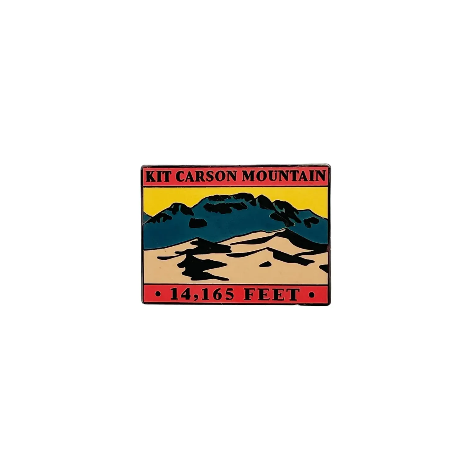14er Pin - Kit Carson, front view