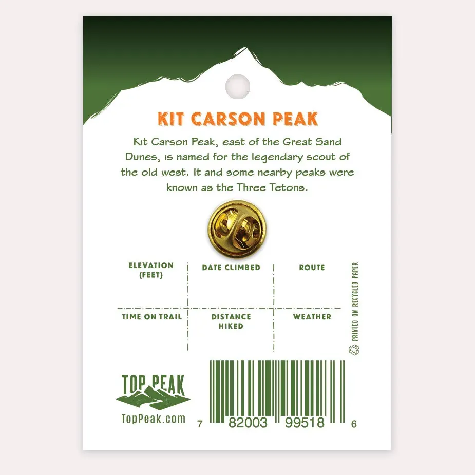 14er Pin - Kit Carson, alternate view 1