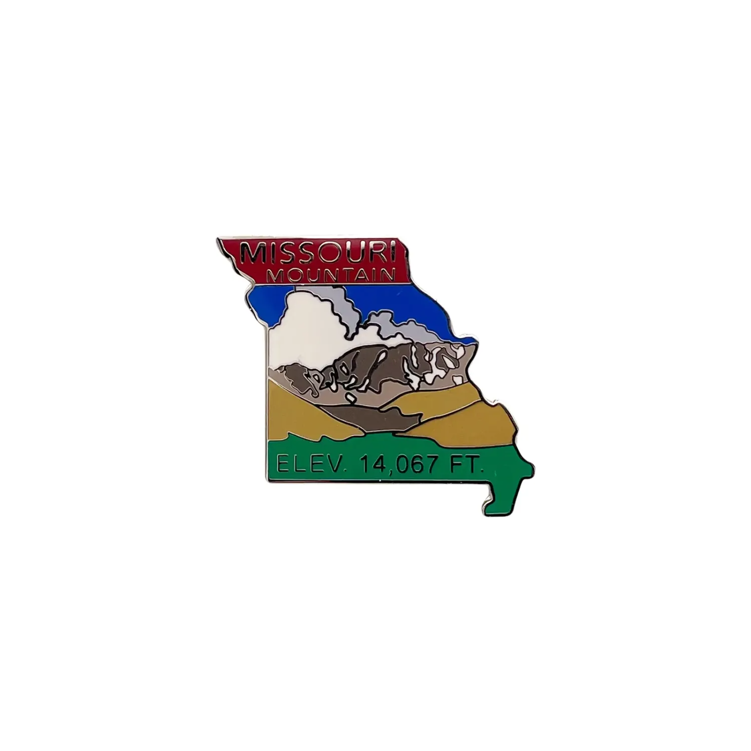 14er Pin - Missouri, front view