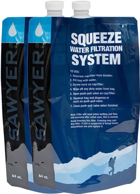 Sawyer 64oz Squeezable Pouch x2, alternate view 1
