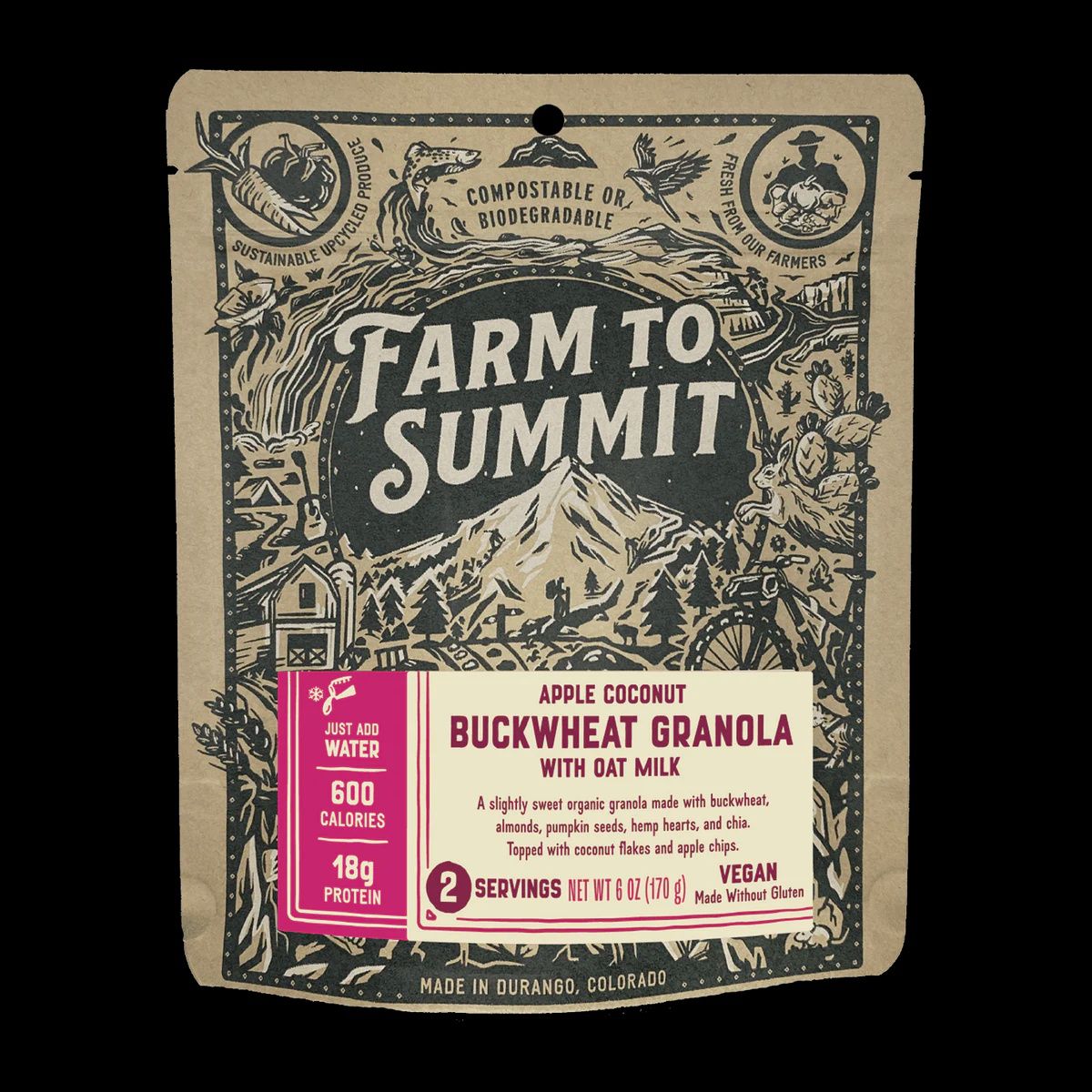 Farm to Summit Apple Buckwheat Granola