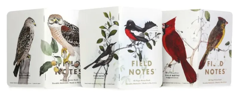 Field Notes Birds &amp; Trees 3PK C in Trees 3pk C, front view