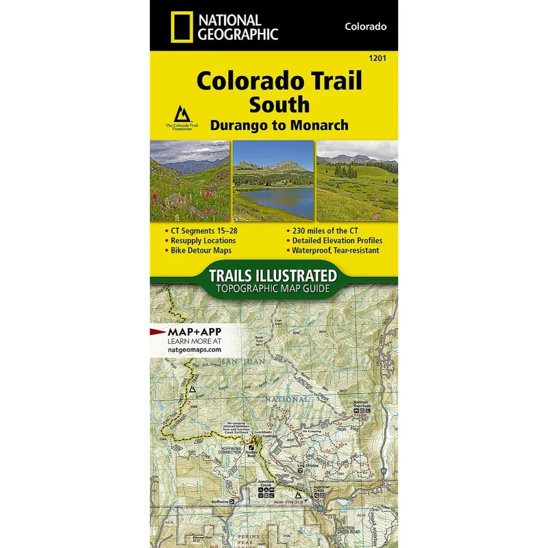 National Geographic Colorado Trail Map Pack, alternate view 1