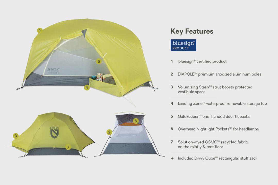 Nemo Dagger OSMO 2P Lightweight Backpacking Tent