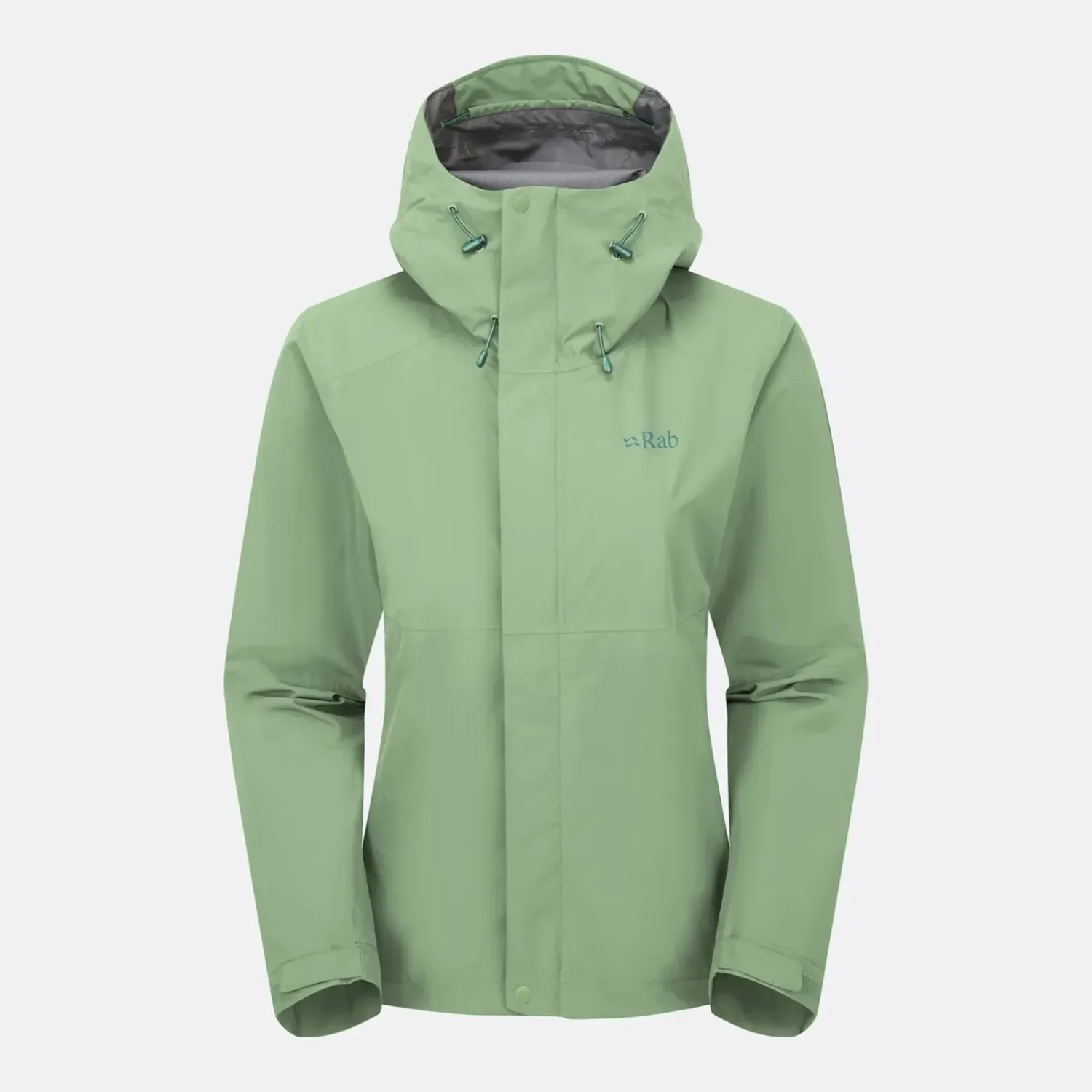 Rab Women's Downpour Jacket, Color: Fig Green, Size: L