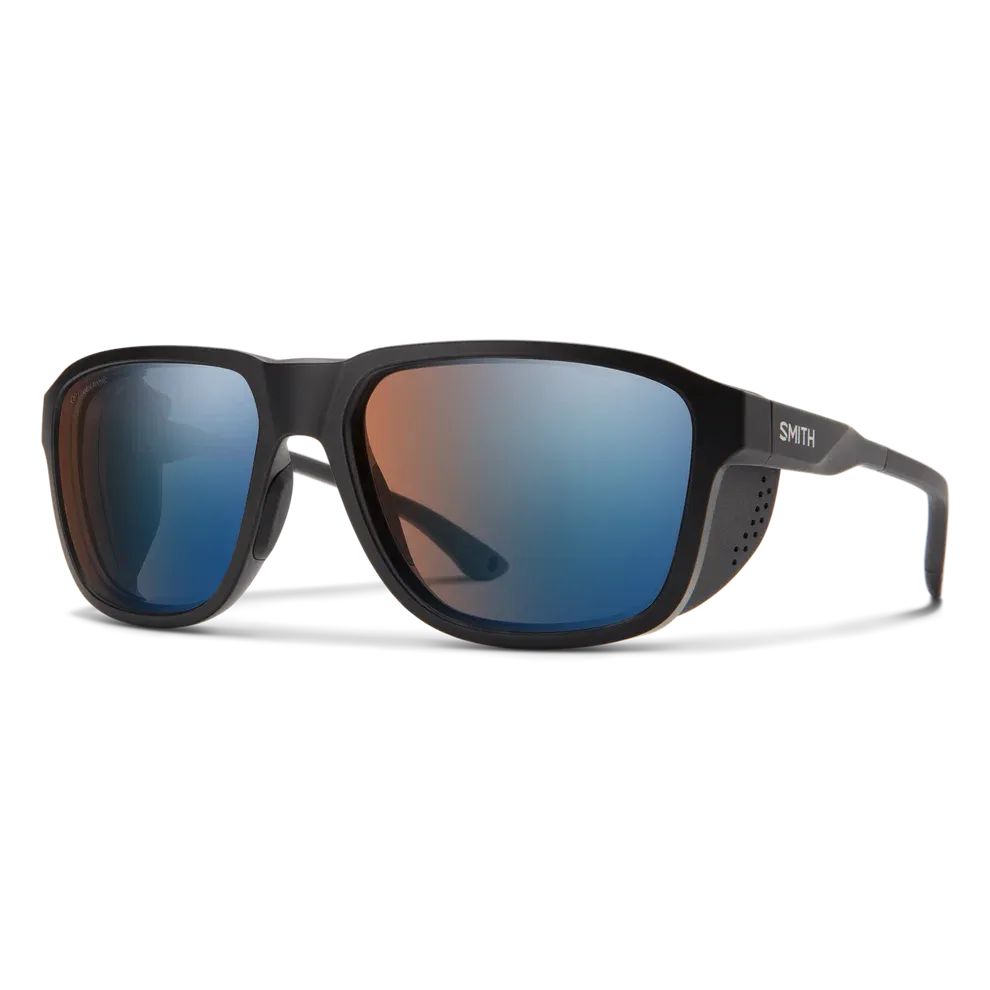 Smith Embark, Frame Color: Matte Black, Lens Color: CP Glacier Photochrom Copper Blue Mirror
