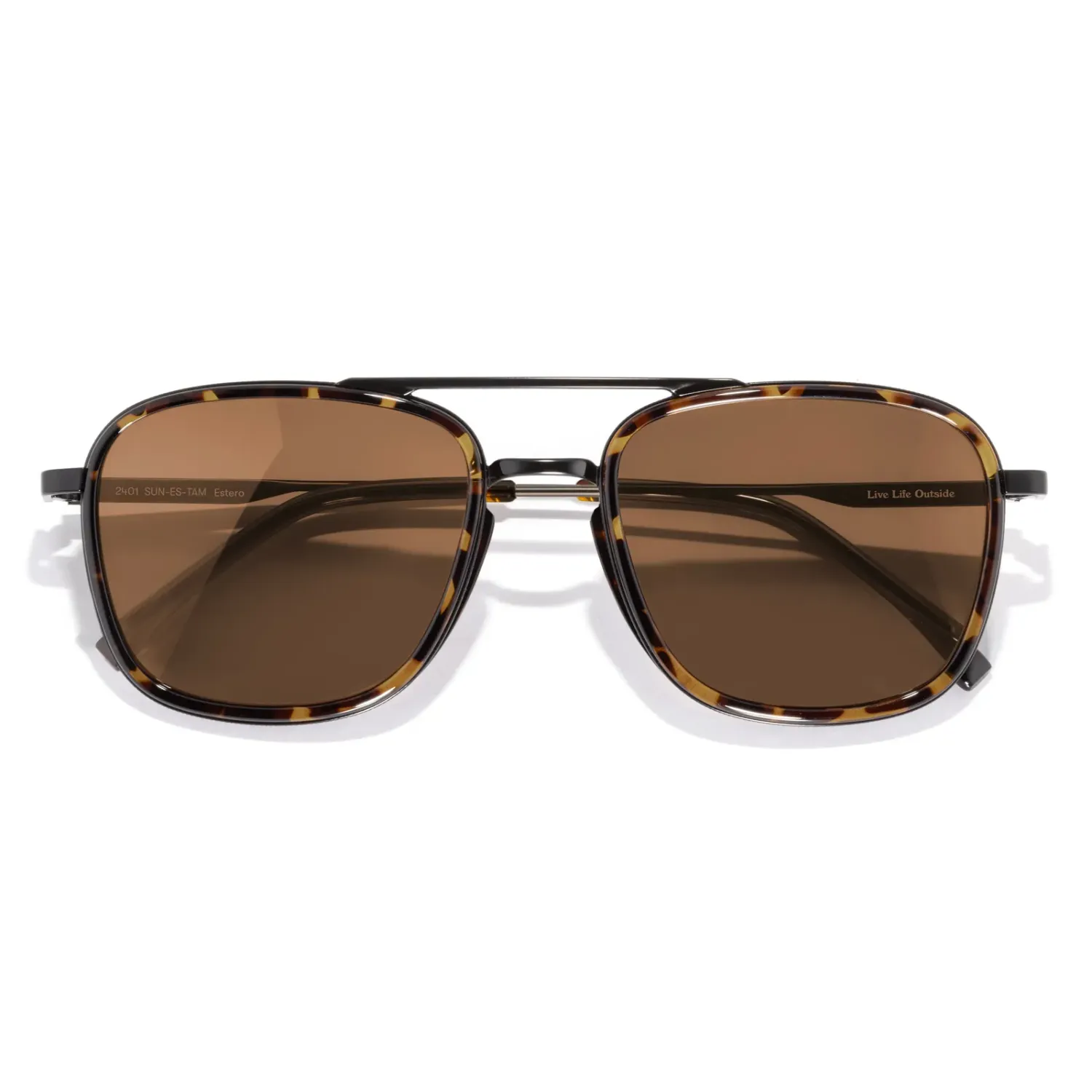 Sunski Estero Tortoise Amber in Tortoise Amber, front view