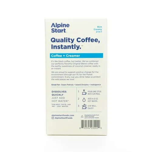 Alpine Start Coffee+Creamer Instant Latte 5-pack