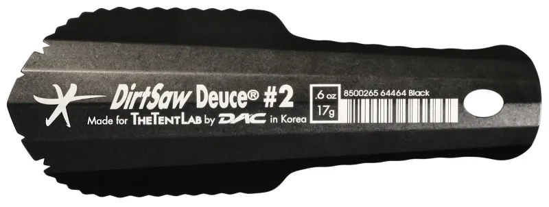 Deuce Dirtsaw #2 Trowel in Black, front view