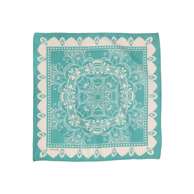 Pistil Ellie Bandana in Aqua, front view