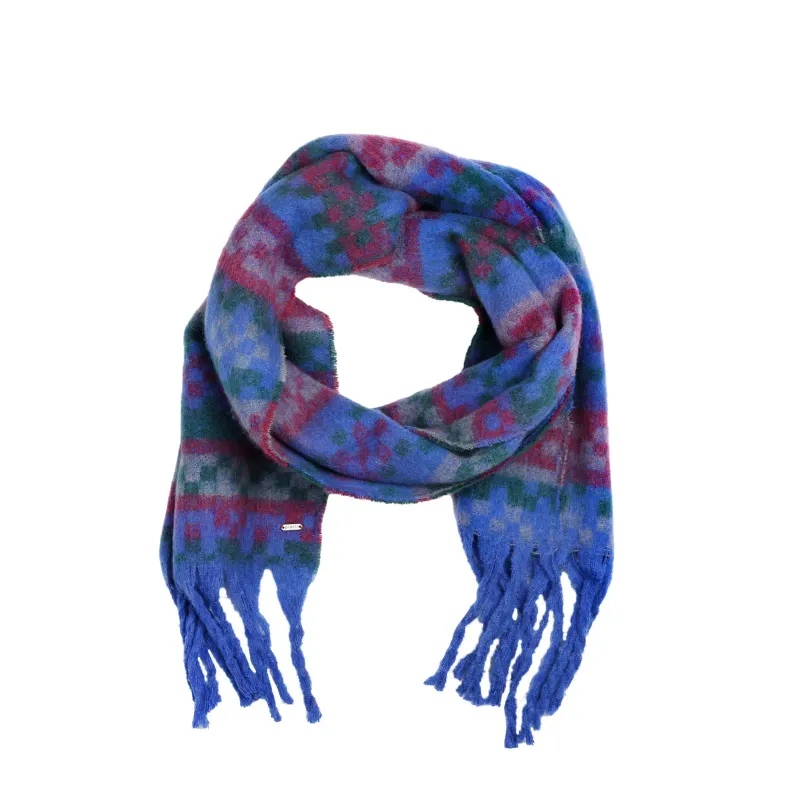 Pistil Fawn Scarf Blue in Blue, front view