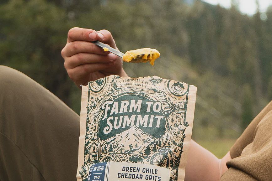 Farm to Summit Green Chile Cheddar Grits