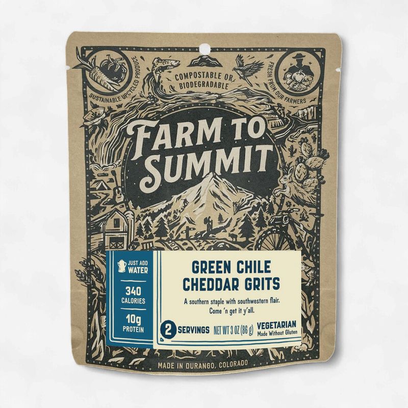 Farm to Summit Green Chile Cheddar Grits