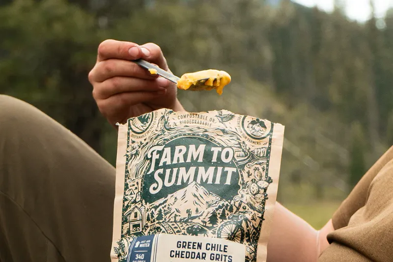 Farm to Summit Green Chile Cheddar Grits