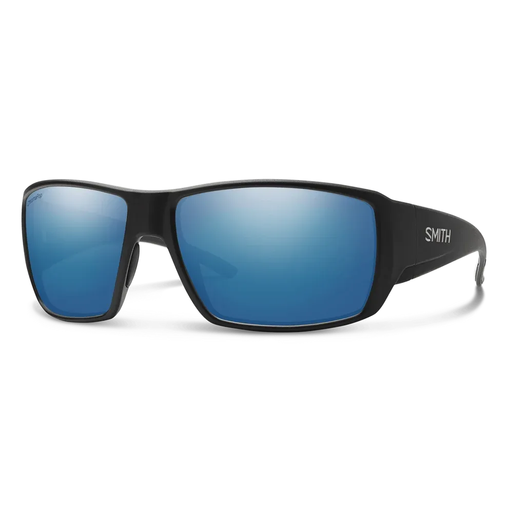 Smith Guide's Choice, Frame Color: Matte Black, Lens Color: CP Blue Mirror