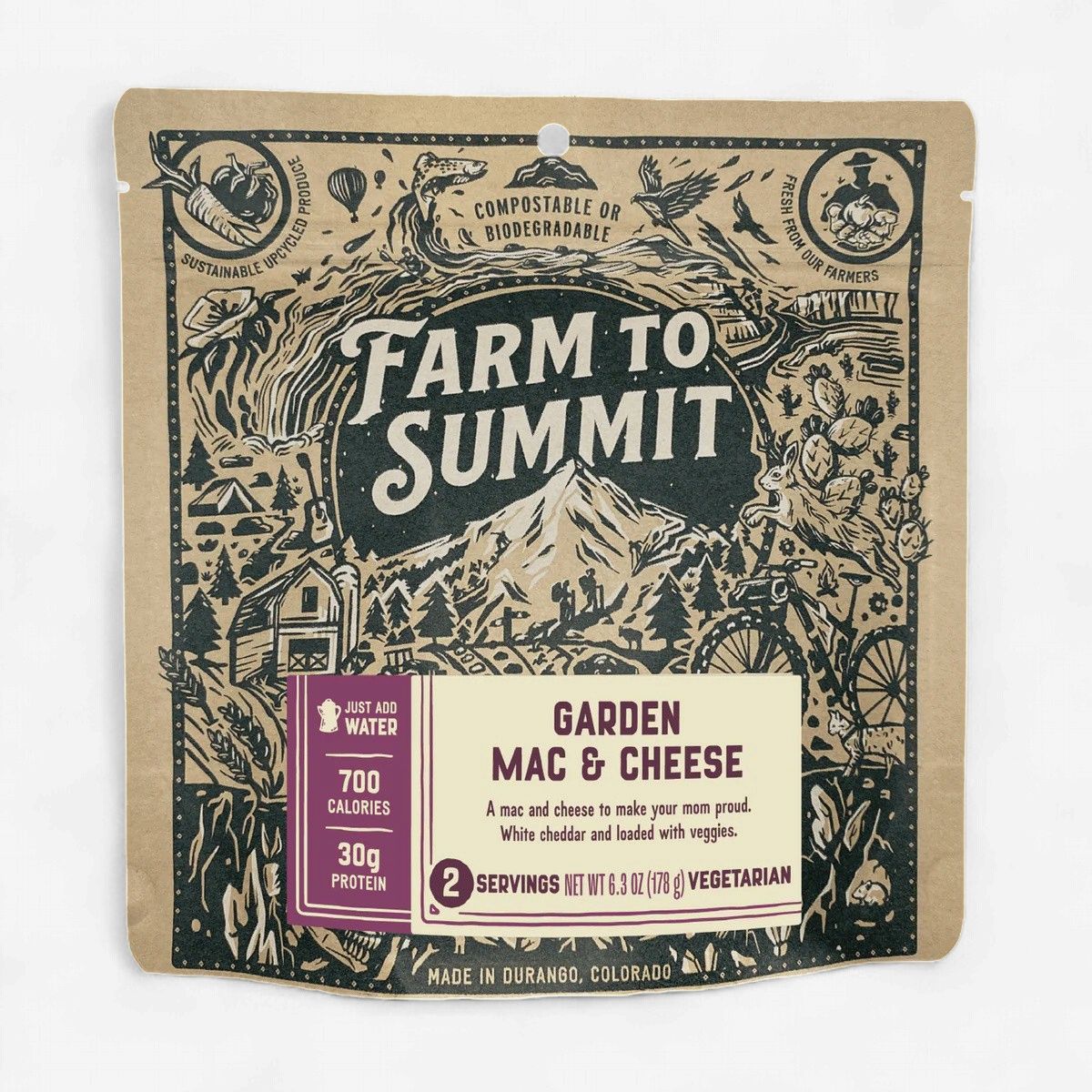 Farm to Summit Garden Mac and Cheese