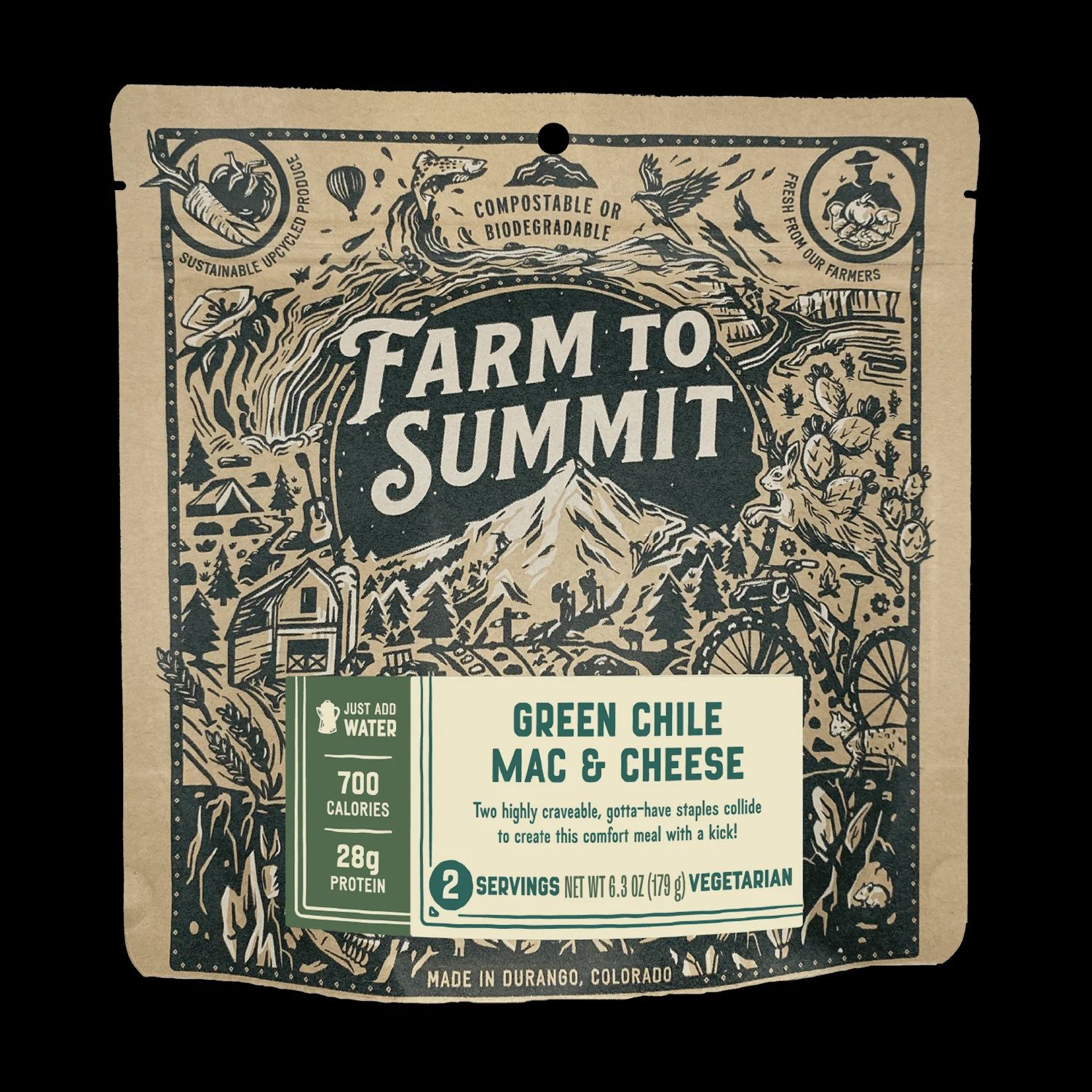 Farm to Summit Green Chile Mac and Cheese