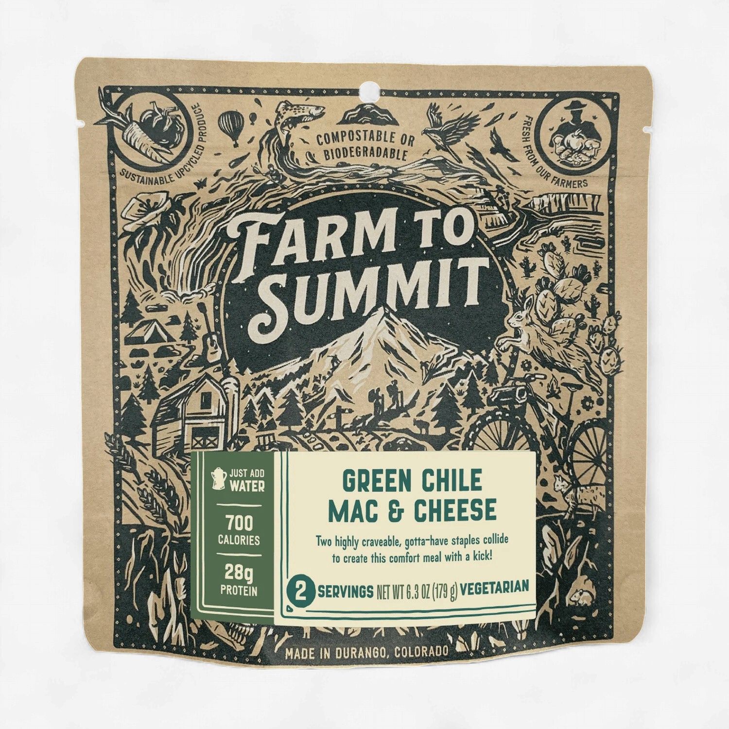 Farm to Summit Green Chile Mac and Cheese