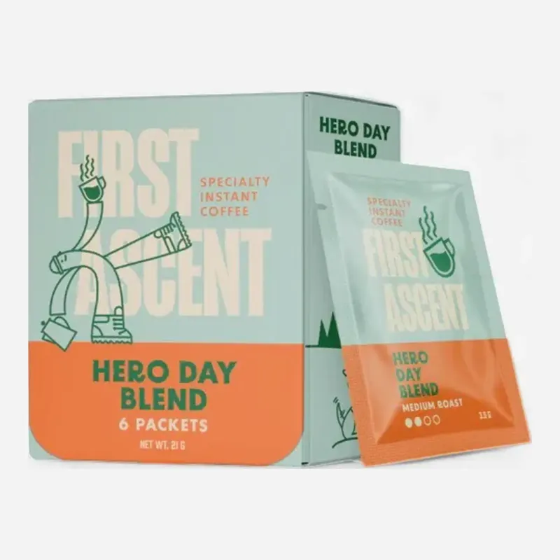 First Ascent Hero Day Medium Roast 6 Packets