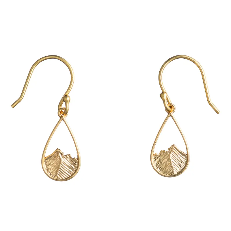 Bronwen Mountain Earrings, front view