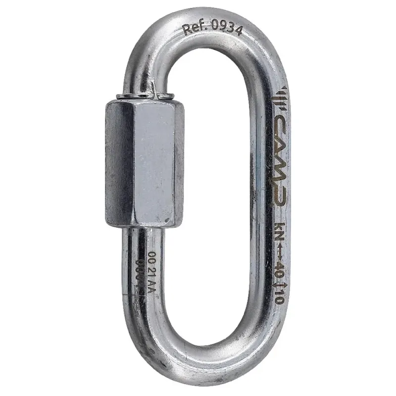 CAMP Oval Quick Link Steel 8mm, front view