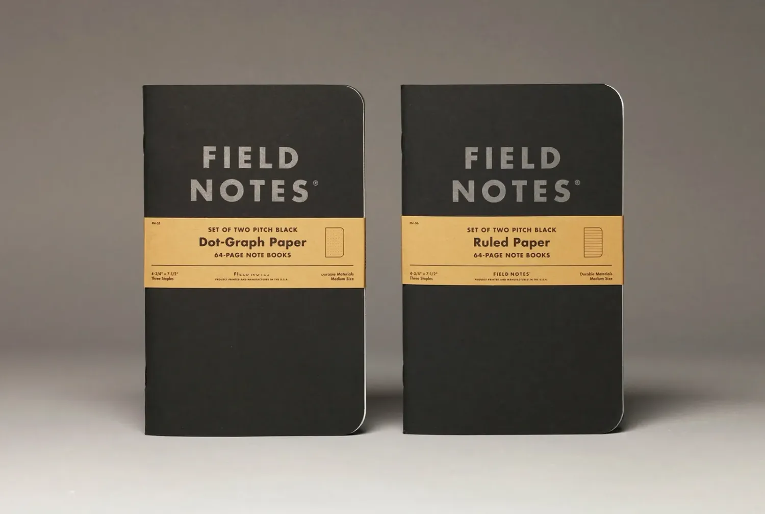 Field Notes Pitch Black Notebook Ruled