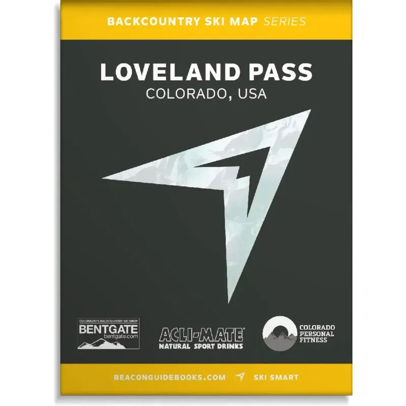Off-Piste Loveland Pass Backcountry Ski Map, main view