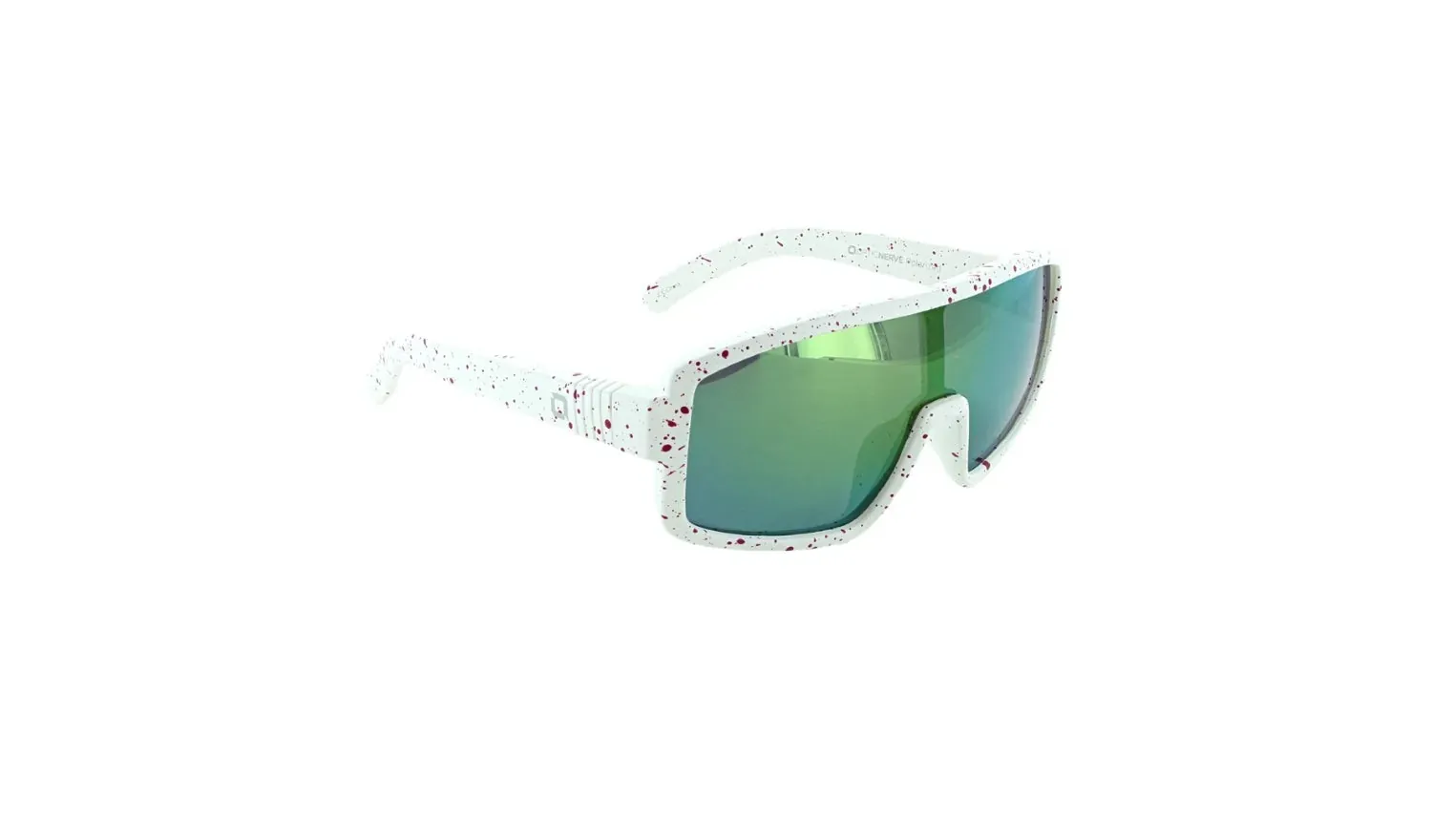ONE by Optic Nerve Nice Kitty Matte White Pink Paint Splatter/Polarized Smoke