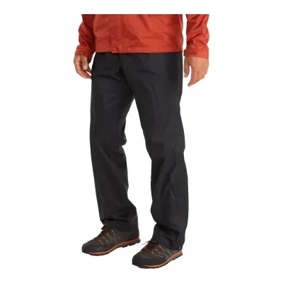 Marmot Men's PreCip Eco Full-Zip Pant Black XXL, front view